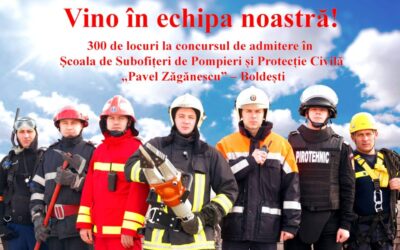 ANUNT privind recrutarea candidatilor pentru participarea la concursul de ADMITERE organizat de Scoala de Subofiteri de Pompieri si Protectie Civila “Pavel Zaganescu” Boldesti – sesiunea octombrie-februarie 2024