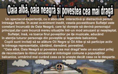 Spectacol interactiv pentru copii – Oaie albă, oaie neagră și povestea cea mai dragă