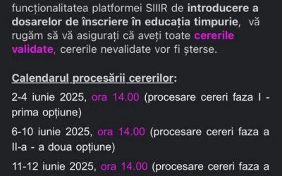 ANUNT IMPORTANT