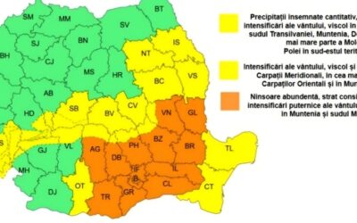 AVERTIZARE METEOROLOGICĂ COD GALBEN