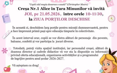 Ziua porților deschise la Cresa Eforie – 21 mai 2026